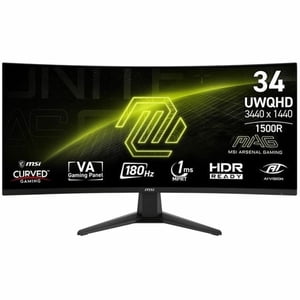 MSI 34" 180 Hz VA Moniteur de jeux FreeSync (AMD Synchronisation adaptative MAG 346CQ