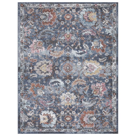 Mainstays Floral Multi-Colour Area Rug, 5’ x 7’