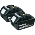 thumbnail image 1 of Makita 18-Volt LXT Compact Lithium-Ion 3.0Ah Battery Packs (2 Pack) | BL1830, 1 of 5