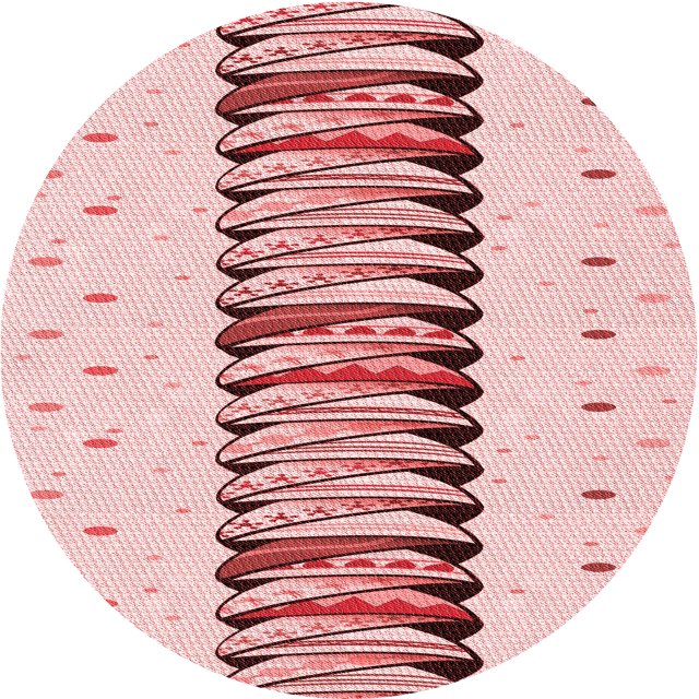 Ahgly Company Tapis d'Intérieur Lavable en Machine Carré Rouge, 3 Pieds Carré