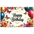thumbnail image 3 of Happy Birthday Flaming Backdrop Decoration Banner Party Supplies Photography Props Celebration Decor Background Event Display, 3 of 4