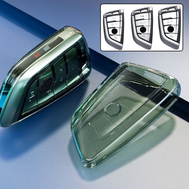 Lefu TPU Transparent Car Key Case Cover Holder Shell for BMW F20 G20 G30 X1 G05 X6 X7