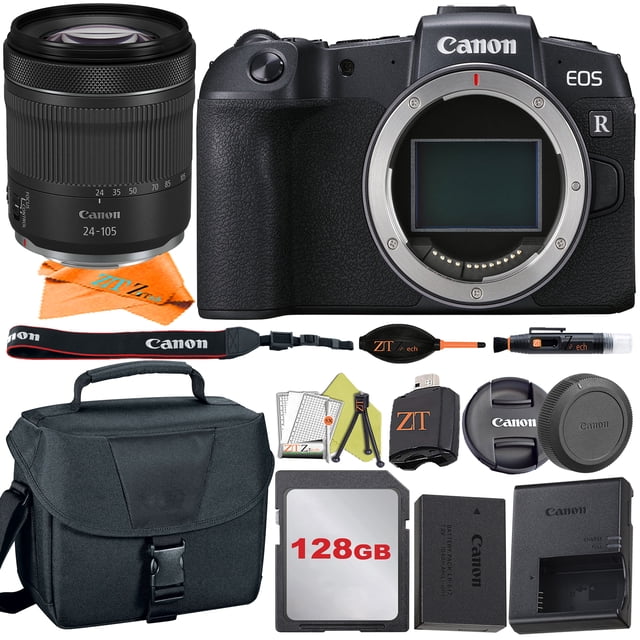Canon EOS RP Appareil Photo Numérique Sans Miroir Plein Cadre avec Objectif RF24-105mm STM + 128 Go + Ensemble d'Accessoires ZeeTech