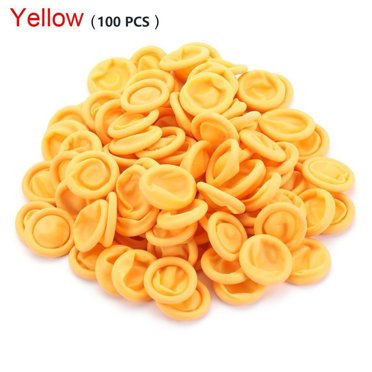 BTOER 100pcs Non-Slip Finger Cots Finger Cover Rubber Gloves Fingertips Gloves Anti-static Latex Finger Cot Fingertip Protective Glove