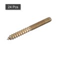 thumbnail image 3 of Unique Bargains M6x60mm Hanger Bolts, 24 Pack Double Ended Thread Dowel Screws, 3 of 5