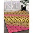 thumbnail image 3 of Ahgly Company Tapis d'Intérieur Rectangulaire Transitionnel Rouge Châtaigne Lavable à la Machine, 8 Pieds x 12 Pieds, 3 of 7