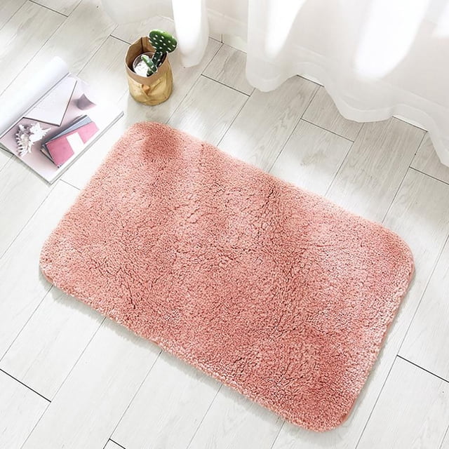 Agiferg Thickened Bathroom Floor Mat Machine Washable Bathroom Absorbent Non-slip Mat