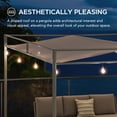 thumbnail image 4 of Sunjoy 10 ft. x 10 ft. Pergola Outdoor Metal Pergola Gazebo Canopy Patio For Garden Backyard Party, 4 of 10