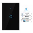 thumbnail image 1 of OUSITAID Interrupteur Lumineux Tactile Intelligent Wi-Fi à Gang 1/2/3 US Noir, 1 of 10