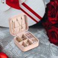 thumbnail image 3 of TopLLC Earring Ring Jewelry Display Storage Box Case Organizer Flannel Tray Holder Gift on Clearance, 3 of 6