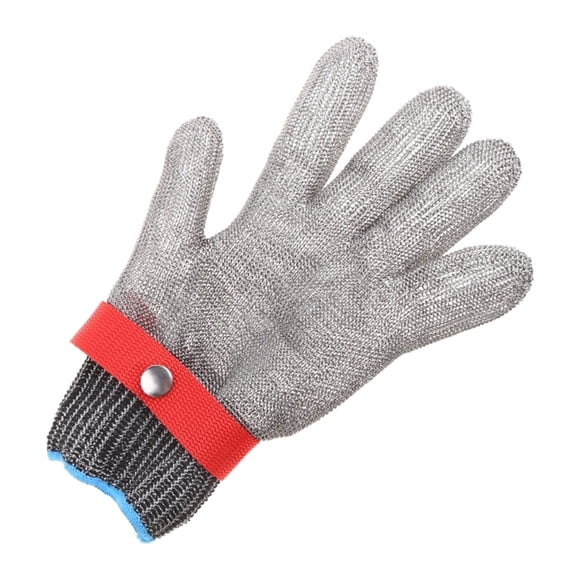 Cut Resistant Stainless Steel Working Gloves Metal Mesh Anti Cutting Butcher Kitchen Outdoor Fishing Protection Mittens Apply To Wood Carving, Carpentry And Knife Working ,Wear-Resistant