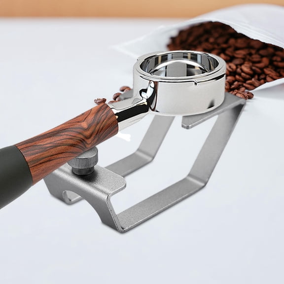 Support de Porte-Filtre Espresso Stable Support de Porte-Filtre à Café pour Bec Simple Argent