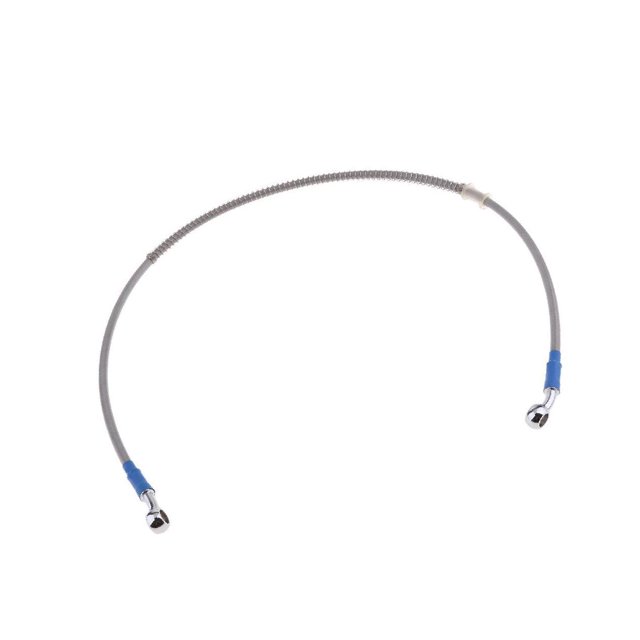 VONKY Motorcycle Brake Oil Hose Line Pipe Fitting Stainless Braided Steel Silver 80cm 5Set