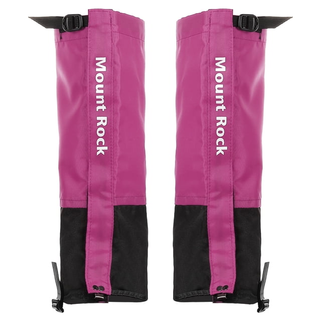 Unique Bargains Leg Gaiters, Waterproof Shoe Covers Adjustable Snow Boot Gaiter, Purple, XL