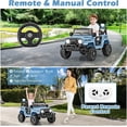 thumbnail image 3 of OLAKIDS Ride on Truck, 12V Battery Powered Electric Vehicle for Kids with Remote Control, Bluetooth, Power Display, LED Lights, Music Player, Ride on Toy for 3+ Boys Girls, 3 of 9