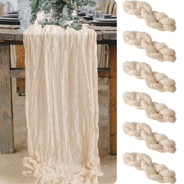 Chmadoxn Tablecloths,Picnic Table Cover,Table Cover Pleated Gauze Table Flag Rural Wedding Party Table Decoration Festival desk cover