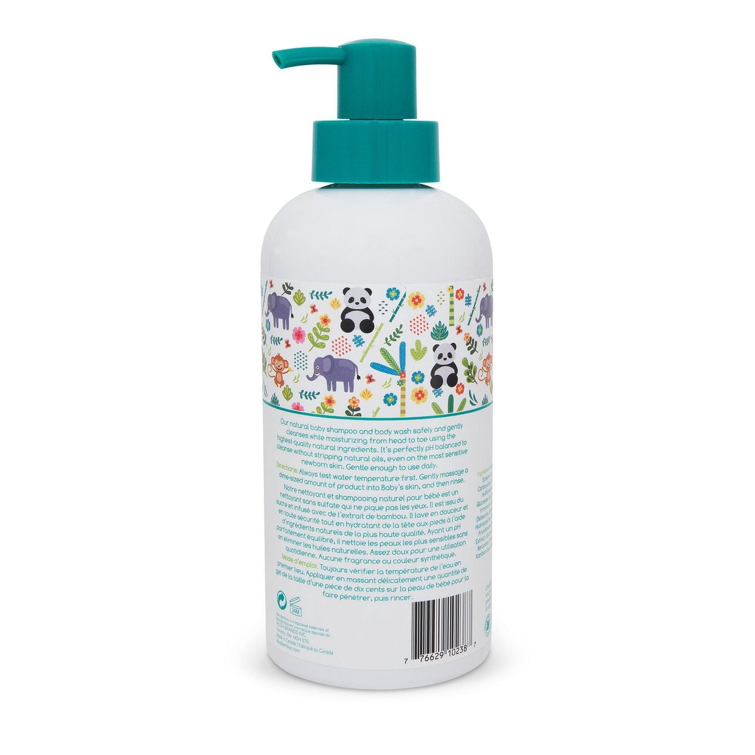 Baby Boo Bamboo Ensemble de Nettoyant et de Lotion Tout Naturel Sans Parfum + Cadeau Boni – Lingettes de Voyage