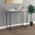 thumbnail image 1 of Safdie & Co. Console Table Marble Black Metal, 1 of 4