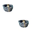 thumbnail image 4 of QualitChoice Bracelet Multi-layers Magnetic Buckle Leather Multi-colored Leopard Print Valentines Day Gifts Bracelets Hand Jewelry Blue 2Set, 4 of 6