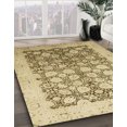 thumbnail image 2 of Ahgly Company Tapis d'Intérieur Ronds Abstraits Brun Clair de Style Oriental, 4 Pieds Rond, 2 of 6