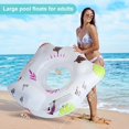 thumbnail image 2 of FANNGYX 2 Pack Solar Pool Floats with Color-Changing Lights, Premium Inflatable Loungers with 2 Cup Holders & Handles, Oversized Pool Rafts for Adults LG618-213, 2 of 7