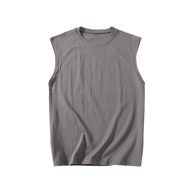 zfhfof Men's Casual Tank Tops Summer Rond Neck Sleeveless Lightweight Tee Muscle Basic T Shirts
