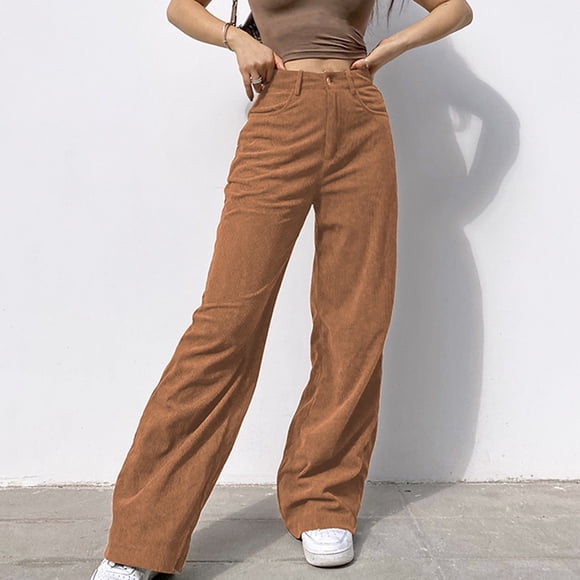 Ketyyh-chn99 High Rise Jeans Women Boyfriend Jeans y2k Womens Jeans Mid Waisted Straight Leg Loose Stretchy Lightweight Tummy Control Trendy Jeans for Women Khaki,S