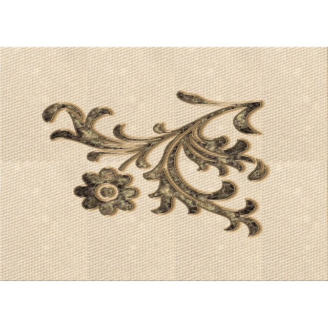 Ahgly Company Tapis Rectangulaire Lavable en Machine Intérieur Transitionnel Pérun Brun, 2 Pieds x 5 Pieds