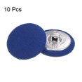 thumbnail image 3 of Unique Bargains 10pcs 36L Fabric Cloth Covered Button 23mm Round Metal Shank Sewing Buttons for Suits Dress Blouses, Deep Blue, 3 of 5