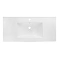 thumbnail image 4 of American Imaginations 35.5-in. W 1 Hole Ceramic Top Set In White Color - Overflow Drain Incl. AI-32739, 4 of 8