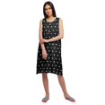 thumbnail image 2 of Moomaya Cotton A-Line Sleepwear For Ladies Round Neck Button Placket Nightdress, 2 of 6