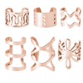 thumbnail image 1 of Ear Cuff Non Piercing 6PCS Stainless Steel Clip on Earring Ear Cartilage Clip, 1 of 10