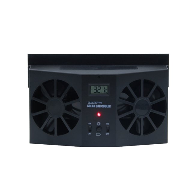 Lksixu Car Accessories Car Circulator Exhaust Fan, Energy Saving Exhaust Fan, Car Radiator,Exclude The Peculiar Smell Inside The Car & Can Be Used for General Types of Cars Car Interior Accessory