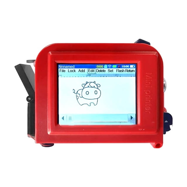 12.7mm Mini Printer Portable Inkjet Printer Touch Thermal Inkjet Printer Printing Clothes Variable QR Barcode Code Date Logo ,Easy to Use