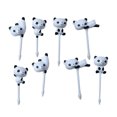 thumbnail image 1 of Cure-dents Réutilisables en Forme de Notes de Musique avec Fruits et Animaux de Dessin Animé pour Enfants, Collations de Déjeuner, Vaisselle, 10 Pcs, 1 of 6