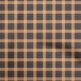 thumbnail image 1 of oneOone Velvet Rose Brown Fabric Tartan Sewing Craft Projects Fabric Prints By Yard 58 Inch Wide, 1 of 4
