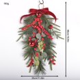 thumbnail image 3 of Ongmies Christmas Teardrop Swag, Christmas Decoration – Simulation Christmas Tree Needle Wall Hanging, Front Door & Window Pendant For Home Décor, Winter Swag For Front Door, 3 of 9