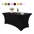 thumbnail image 2 of Elastic Tablecloth Decorative Close-fitted Unique Banquet Rectangular Table Cover, 2 of 5