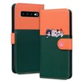 thumbnail image 1 of Compatible avec Samsung Galaxy S10 4G Étui Portefeuille Motif Animaux Mignons avec Fentes pour Cartes et Rabat, 1 of 5