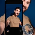 thumbnail image 3 of Fitness Ring, Stainless Steel Real Time Monitoring Waterproofing Step Counting APP Control Smart Ring  for Parties 8 ID: 18.2mm/0.71in, Circumference: 57mm/ 2.24in,9 ID:, 3 of 7