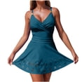 thumbnail image 2 of Ailaofu Maillots de Bain une Pièce pour Femmes à Contrôle du Ventre, Croisés Rehausseur, Robe de Bain Froncée 2026, 2 of 7