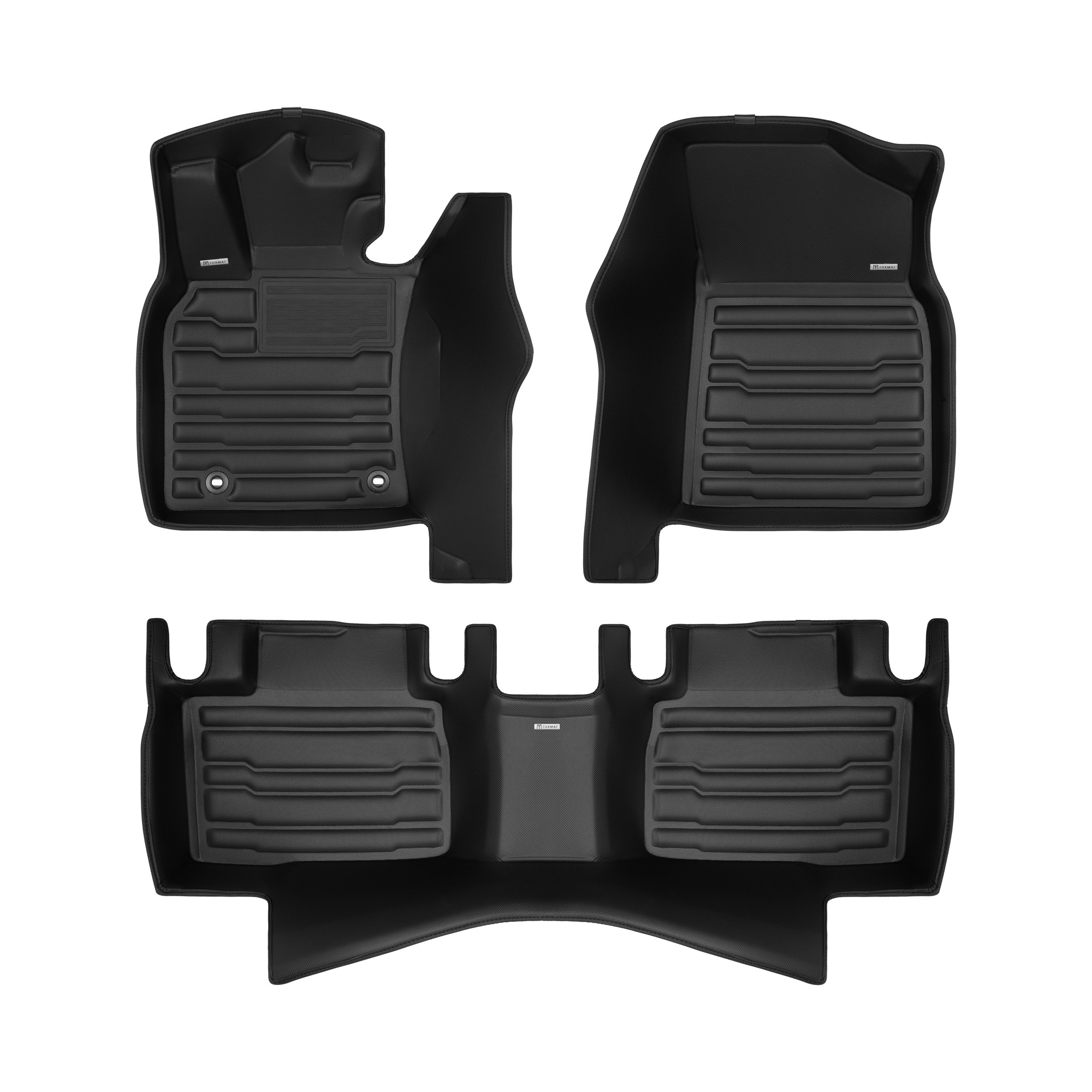 TuxMat - For Toyota Camry Hybrid AWD 2025-2026 Models - Custom Car Mats - Maximum Coverage, All Weather, Laser Measured - This Full Set Includes 1st and 2nd Rows