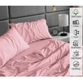 thumbnail image 3 of Ruvanti 100% Cotton Sheets - Crispy Cooling Percale Sheets For Split King Size Bed, Breathable & Durable Split King Sheet Set For Adjustable Bed, 16 Inches Deep Pocket Bed Sheets, Bridal Rose, 5 Pcs, 3 of 5