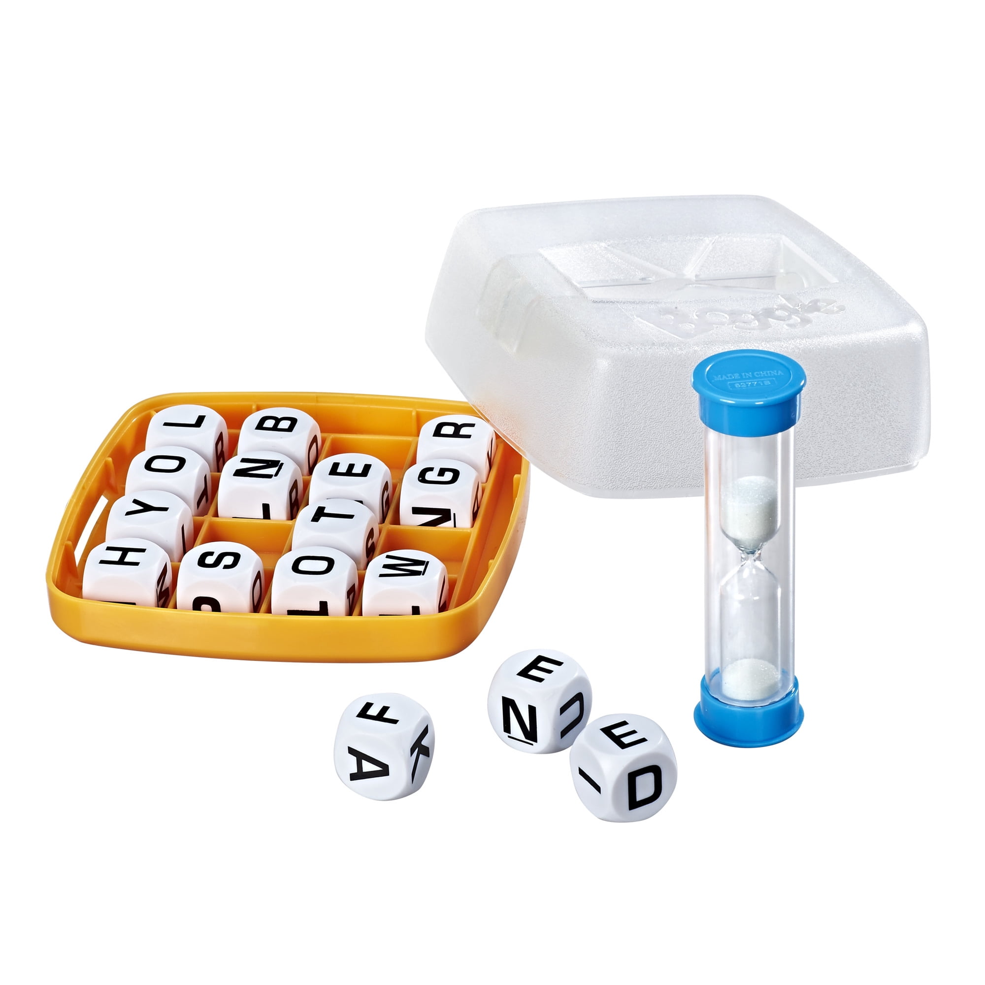 Boggle, jeu de mots familial pour 1 joueur et plus, jeu de dés, jeu de voyage pour adultes et enfants