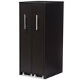 thumbnail image 1 of Bowery Hill 2 Pull Out Door Media Storage Cabinet in Brown, 1 of 6