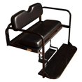 thumbnail image 4 of Performance Plus Carts EZGO TXT Golf Cart Flip Folding Rear Back Seat Kit - Black Cushions, 4 of 4
