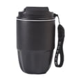 thumbnail image 2 of Birdeem Tasse de Voyage pour Café, Tasse à Café Isolée avec Couvercle et Poignée de Transport, Tasse de Voyage Anti-Déversement, Tasse Réutilisable en Acier Inoxydable Garde le Froid et le Chaud, Convient à la Voiture, au Quotidien, au Voyage (Noir, 3.1x5.5in), 2 of 6