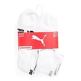 thumbnail image 1 of PUMA Socks Men's Low Cut Socks, White Traditional, Sock Size:10-13/Shoe Size: 6-12 (Pack of 6), 1 of 4