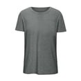thumbnail image 3 of DDAPJ pyju T-shirts pour Femmes Grande Taille Unis Basiques d'Été Col Rond Manches Courtes Hauts Tee Unis Décontractés Blouse d'Entraînement Ventes Prime Gris TTG, 3 of 4