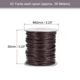 thumbnail image 2 of Unique Bargains Beading Thread Bracelet Weave Bead Craft Cord 3mm 39M/Roll (42-Yards) Decorative String, Dark Brown, 2 of 7